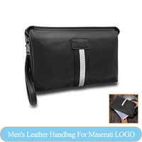 car accessories for maserati ghibli levante quattroporte leather mens handbag clutch bag zipper storage wallet