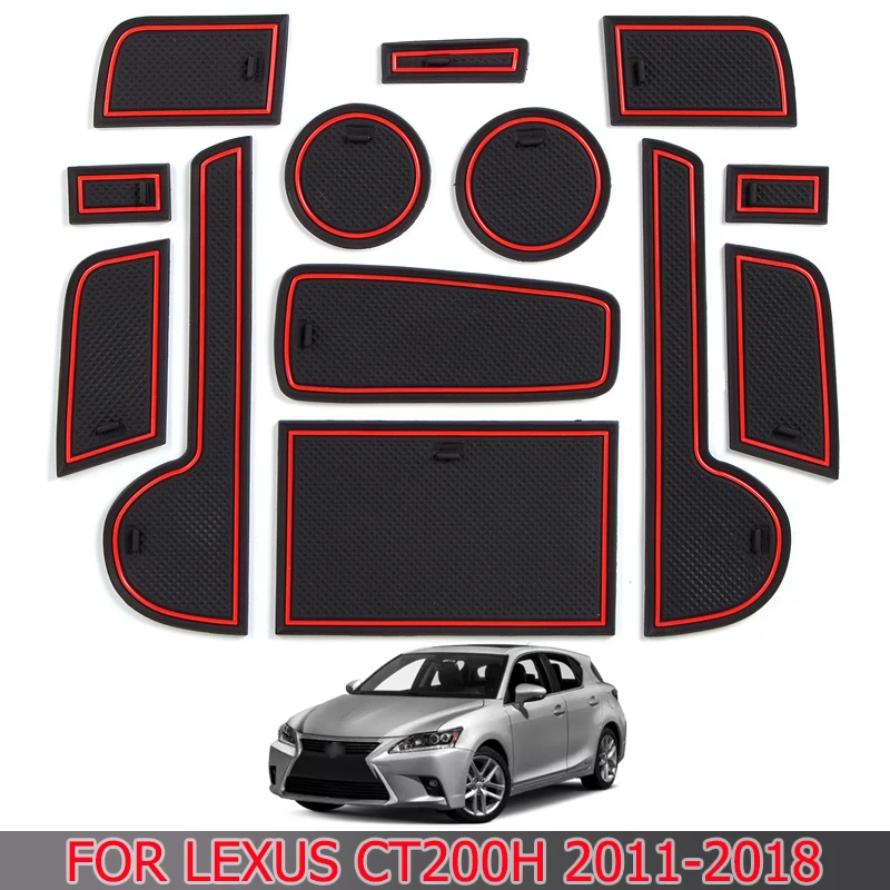 Для Lexus CT200H 2011 2018 слот коврик для двери Воды Coaster автомобильный Противоскользящий