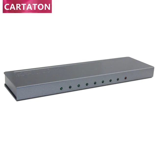 

1x8 HDMI сплиттер 1,3 двунаправленный 1 в 8 выключатель Full HD 1080P 3D усилитель