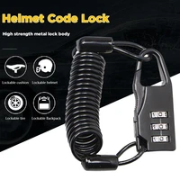 3 digit combination spring cable lock code bike combination cable lock tough security coded steel wiring bicycle safety lock