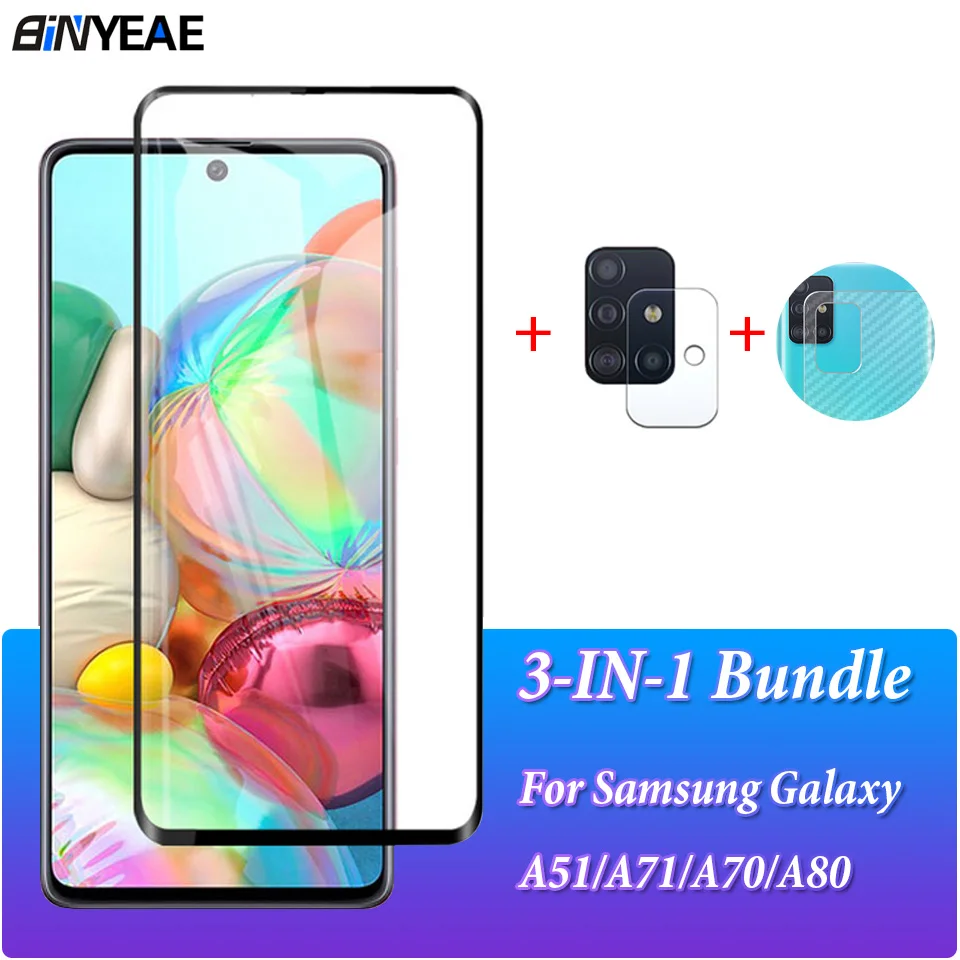 Закаленное стекло для защиты экрана samsung Galaxy A51/A71/A70/A80 Защитная пленка объектива