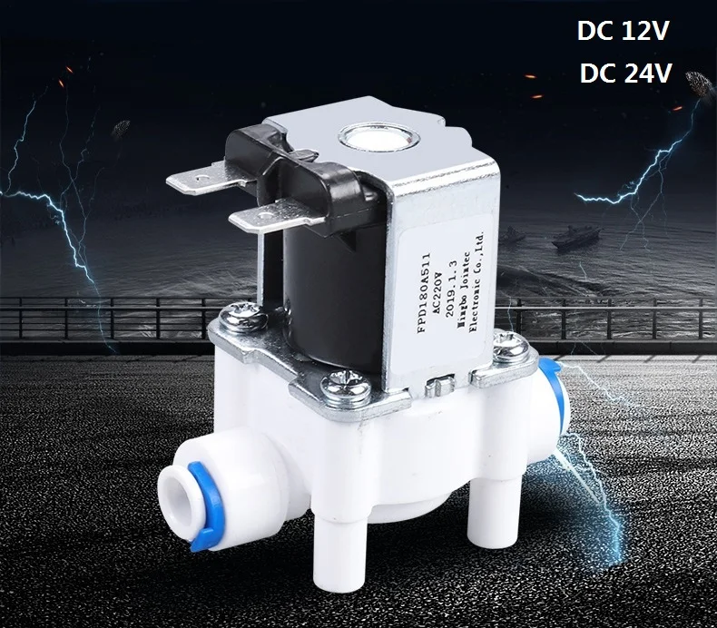 

Electric Solenoid Valve NC Magnetic DC 12V Water Air Inlet Flow Switch 1/4 " 12V 24V 220V Magnetic Washing Machine Dispenser