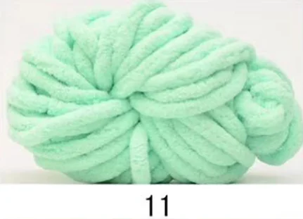 Mint Green DIY супер объемная шерсть 2,5 см толстый домашний ковер, вязаная шенилловая пряжа для вязания, товары для ручного вязания D30 - Цвет: Mint Green