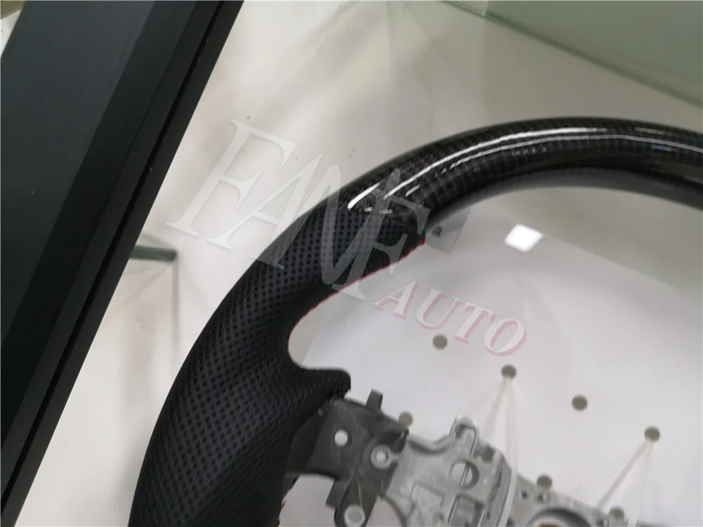Carbon Fiber Peach Wood Steering Wheel for Toyota Sienna 2011