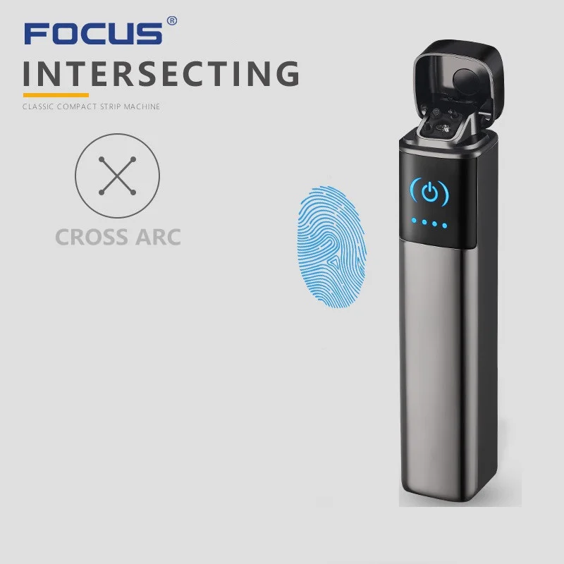 

2021 New Arc Lighter Cigarette Lighter USB Power Display Fancy Novelty Cigar Lighters Finger Induction Plasma Electronic Lighter