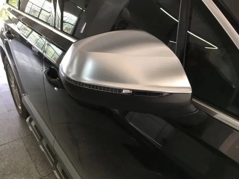 Для Audi Q7 Q5L SQ5 2017 2018 2019 зеркальные крышки с боковым крылом из жемчуга никеля