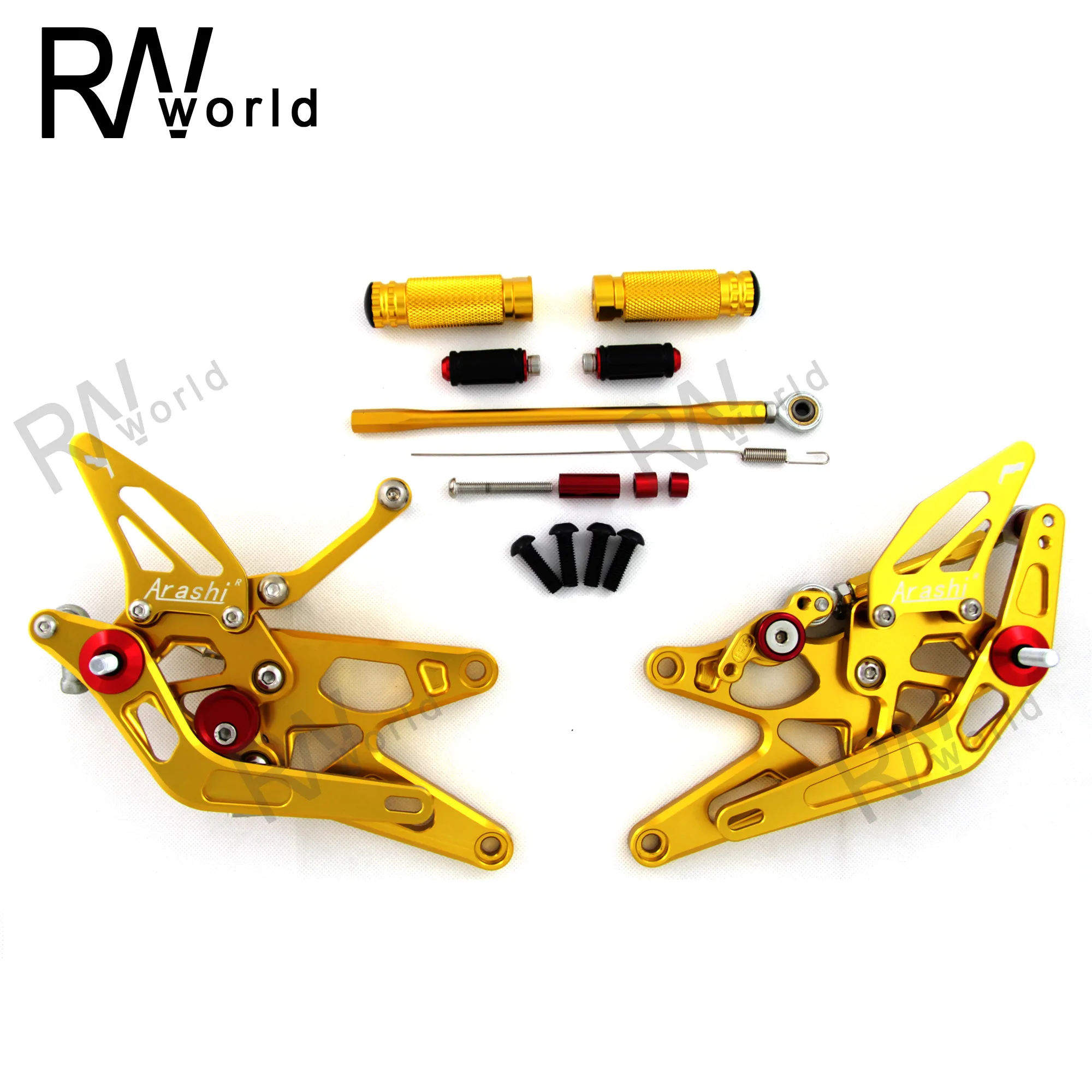 Мотоциклетные CNC Регулируемые задние комплекты подставки для ног рычаг