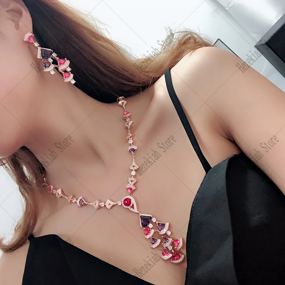 Hezekiah fan earrings high quality Aristocratic temperament ladies Prom party | Украшения и аксессуары