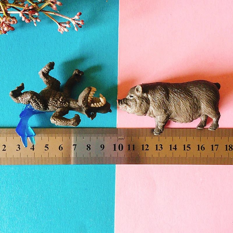 Черная свинья лебедь дракон/ миниатюрные животные/ феерический сад гном/ моховой террариум/ фигурка/ декор для дома/ комплект для самостоятельной работы/ игрушка/ модель/ подарок.