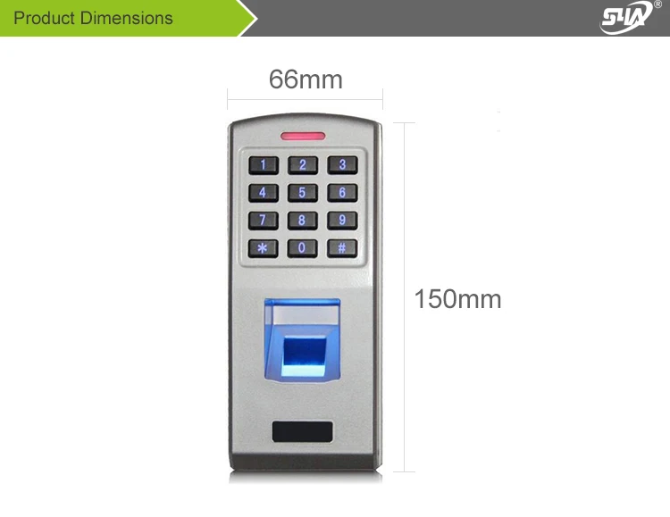 IP68 водонепроницаемая система контроля доступа по отпечаткам пальцев Rfid Контроль доступа Лер Wiegand 26 считыватель отпечатков пальцев антивандальный Открыватель двери