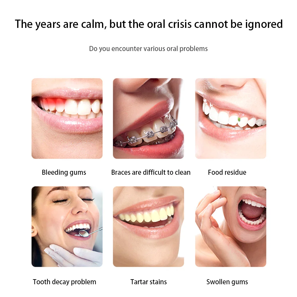 Oral Irrigator USB Rechargeable Water Flosser Portable Dental Jet 220ML Tank For Home Travel |