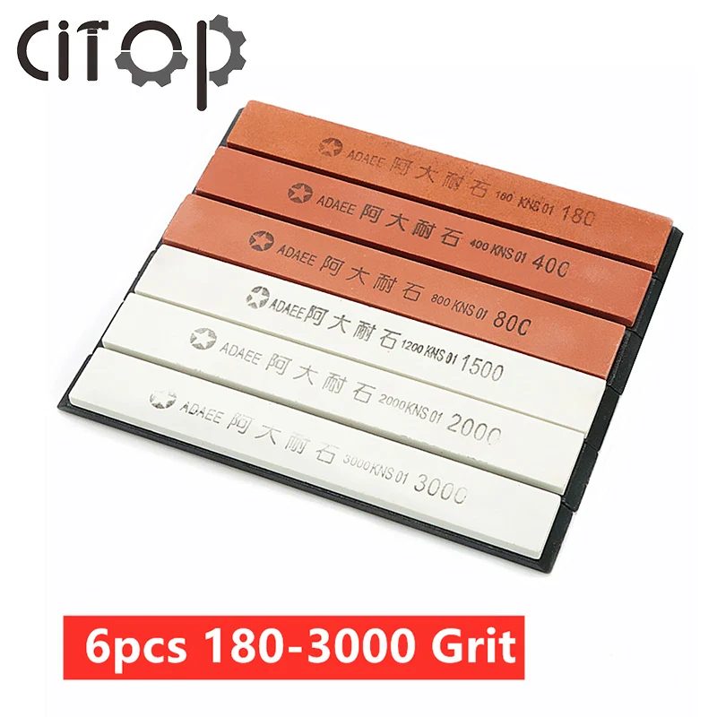 Профессиональная точилка для ножей 6 шт./компл. зернистость 180 3000 брусок камень