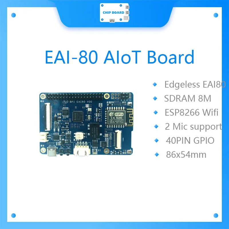 Новейшее поступление Banana PI BPI EAI-80 AIoT доска bpi EAI 80 обтекаемой формы EAI80 чип дизайн |