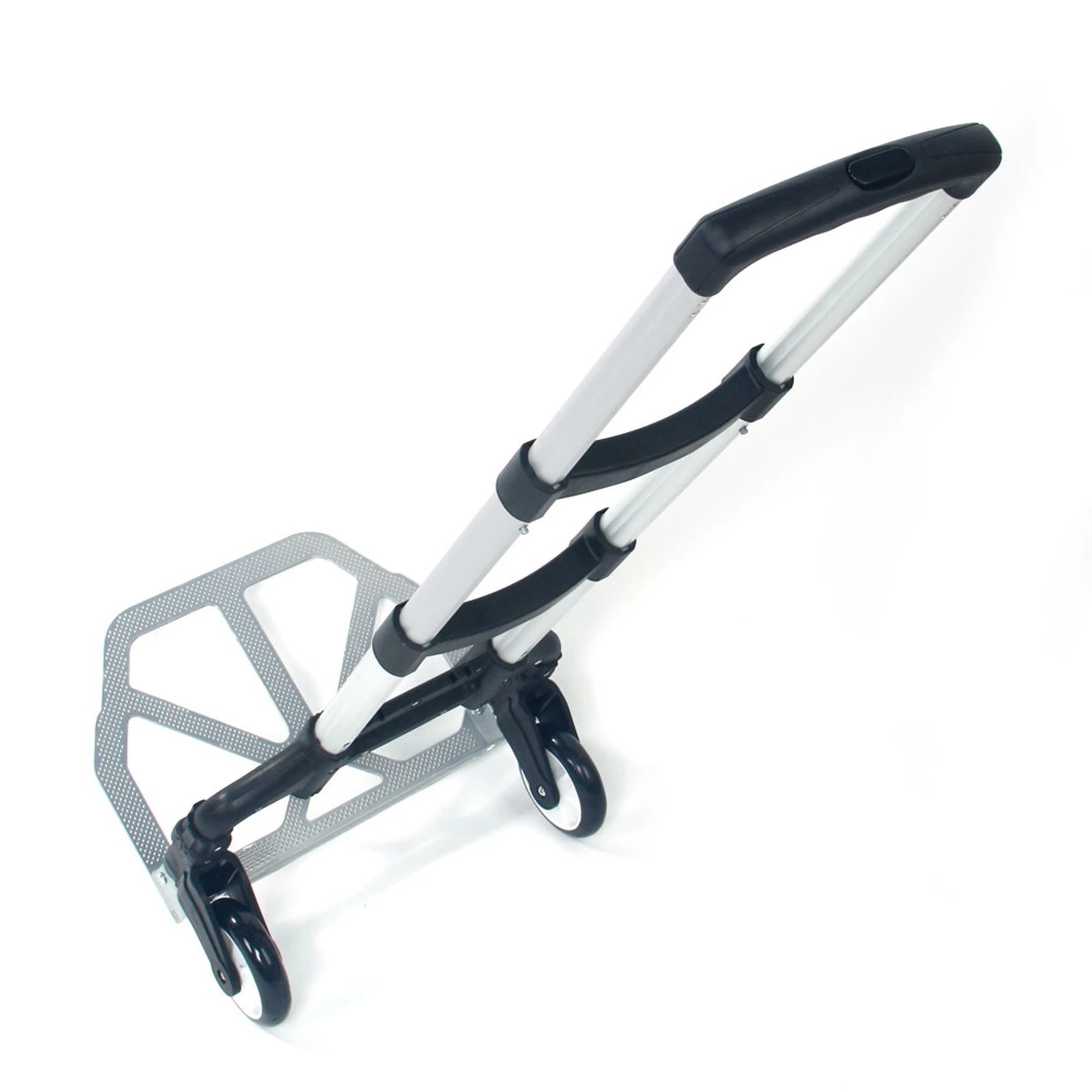 

Portable In Good Condition and Foldable and Economical Easy To Carry Aluminum Trolley Dolly Black Premium Trolley
