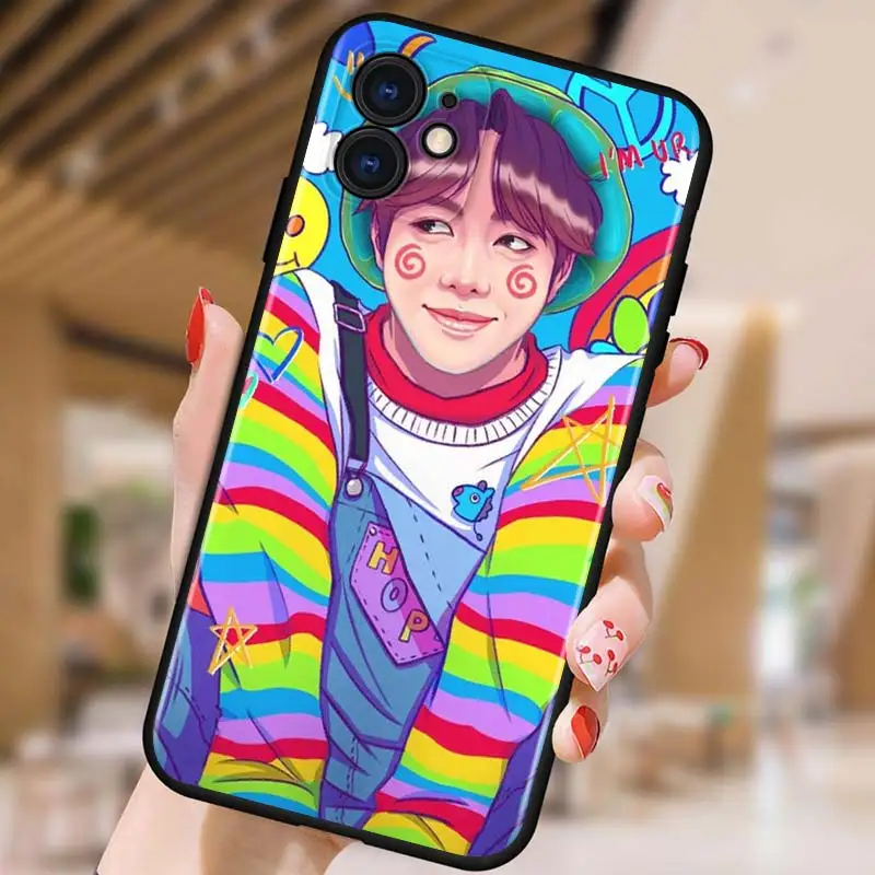 

Hope World Star for Apple iPhone 12 Pro Max Mini 11 Pro XS Max X XR 6S 6 7 8 Plus 5S SE2020 Black Phone Case