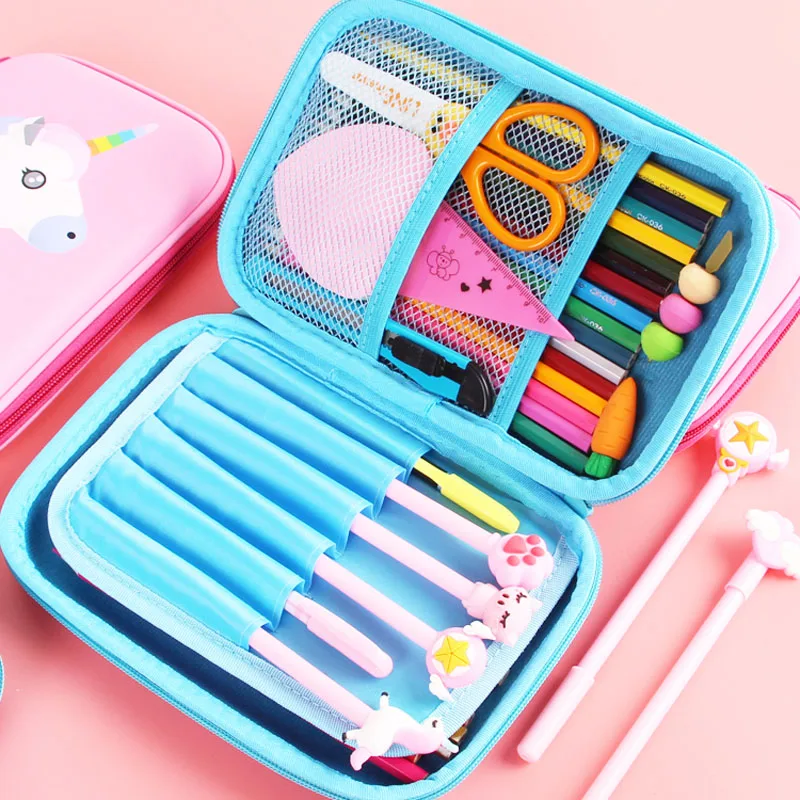 Большой мультяшный 3D чехол для карандашей мальчиков милые животные кавайная