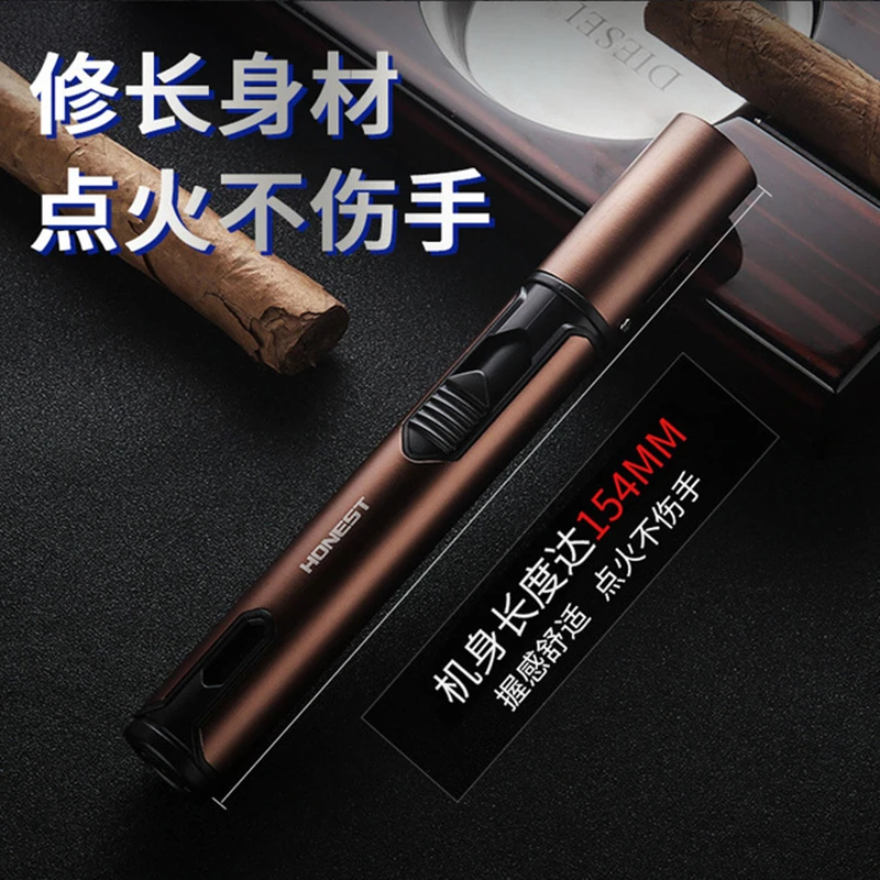 honest pen spray gun jet butane candle lighter metal gas kitchen welding torch turbo windproof cigar pipe lighter gadgets men free global shipping