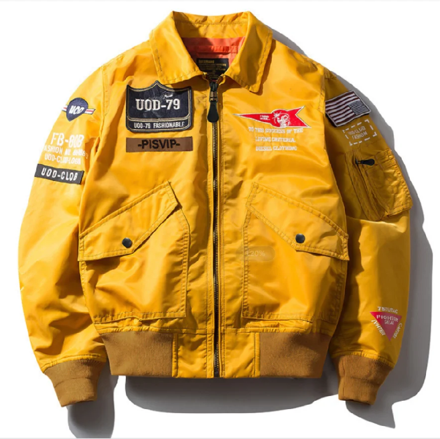 

2021 men's casual autumn fashion season, new outdoor casual collar flying jacket, trendy men's loose top