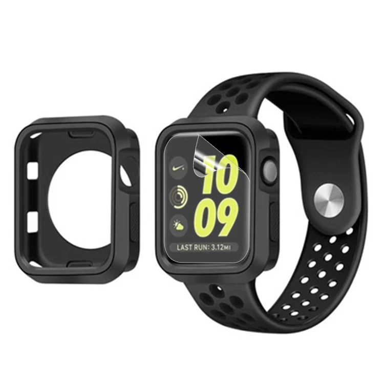 Стильный чехол для Apple Watch 4 5 40 мм 44 мм защитный чехол для iWatch 3 2 1 38 мм 42 мм аксессуары для протектора экрана