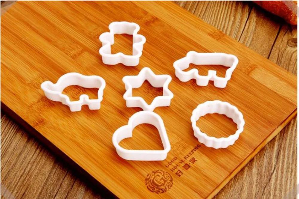 6 шт. винтажная рамка для налета животных звезда набор резки печенья Пластиковая