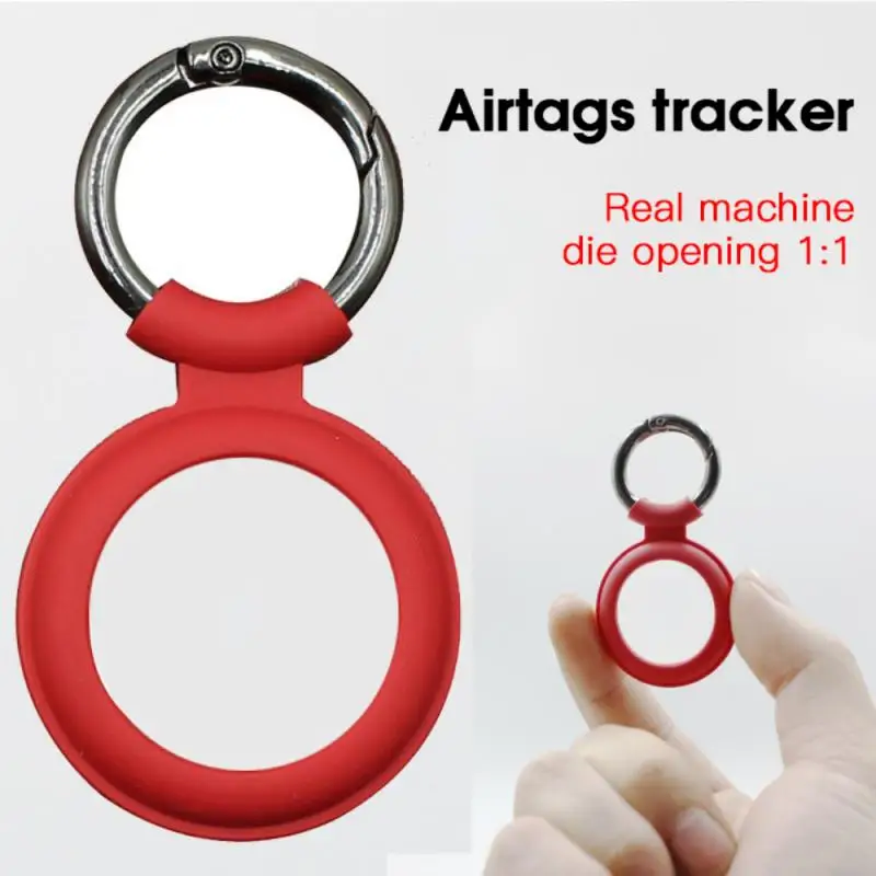 

Protective Cover For Aircovered AirTag Case Silicone Protector Bumper Case Compatible With Apple AirTags Tracker Buckle