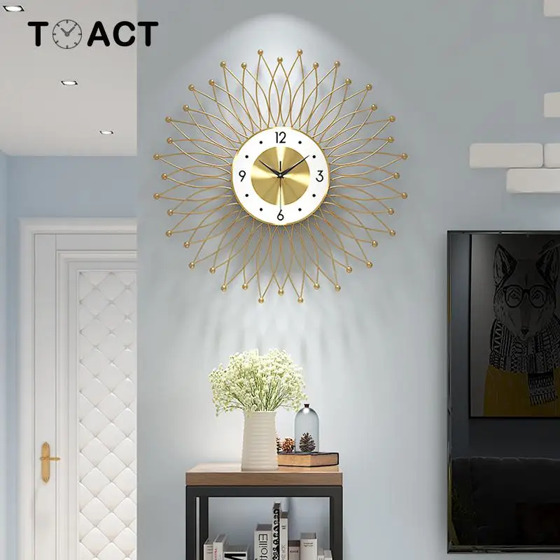 Настенные часы 3D в стиле ретро винтажные Большие Железные кованые украшения для