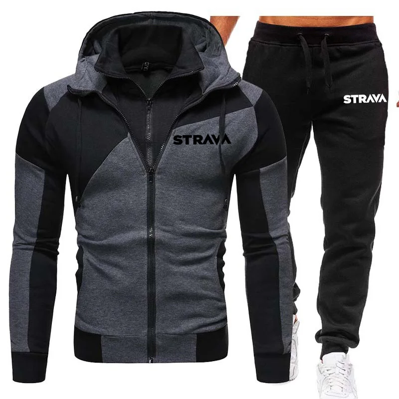 

Windproof Men's Cycling Clothing Strava Men's Cycling Set Mountain Bicycle Suit for Men Motocross Jacket Outdoor Sport Trouser