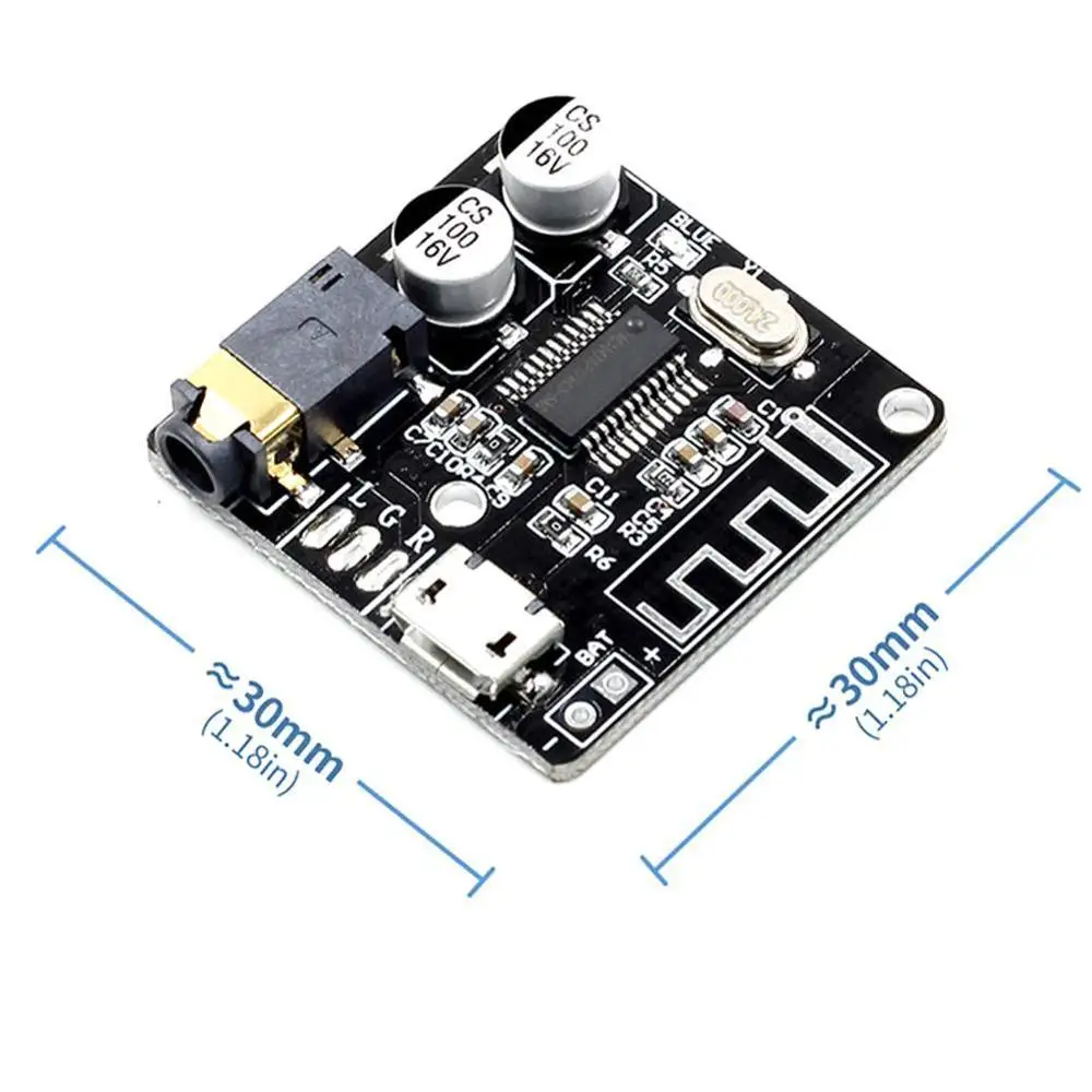 

Bluetooth Audio Receiver Board Bluetooth 5.0 mp3 Lossless Wireless Board Bluetooth Module Board Decoder Music Decoder Y4D0
