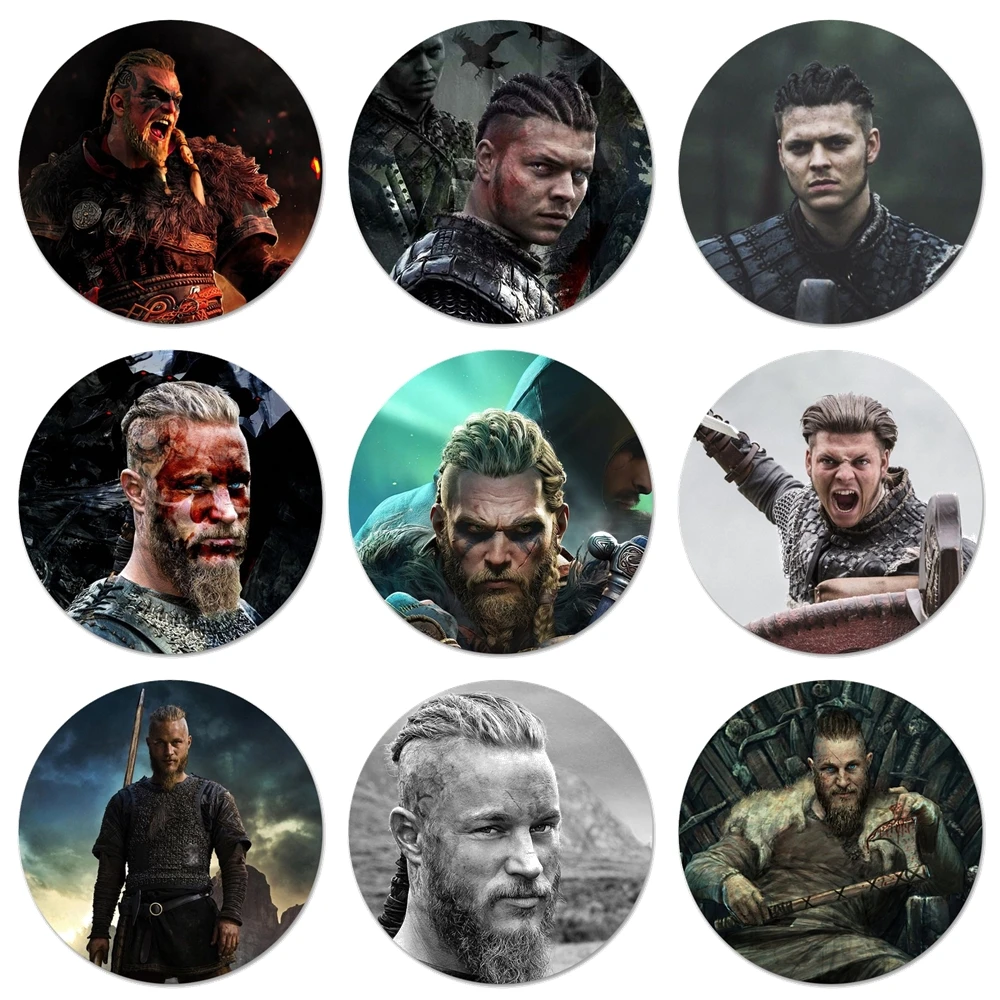 58 мм Рагнар Лодброк Викинги серии значок брошь заколка аксессуары для одежды