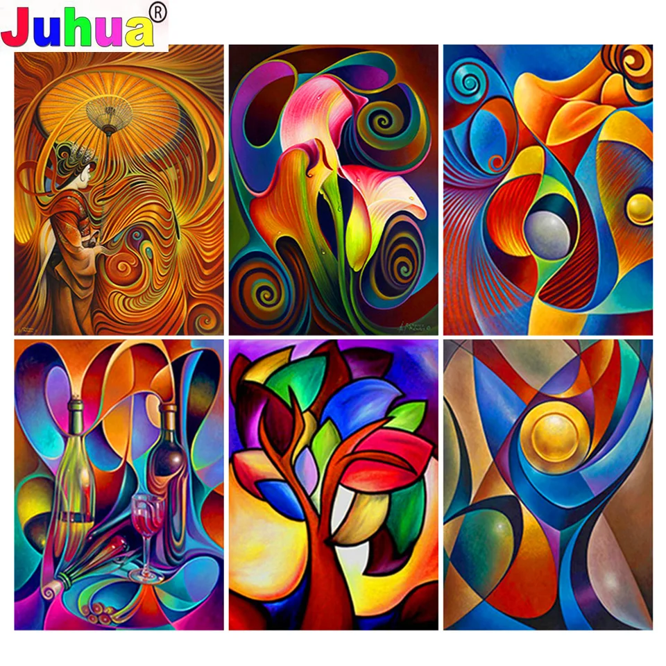 

Алмазная 5D картина «сделай сам», полноразмерная/круглая мозаика с полными квадратными/круглыми стразами, абстрактное изображение стразы, в...