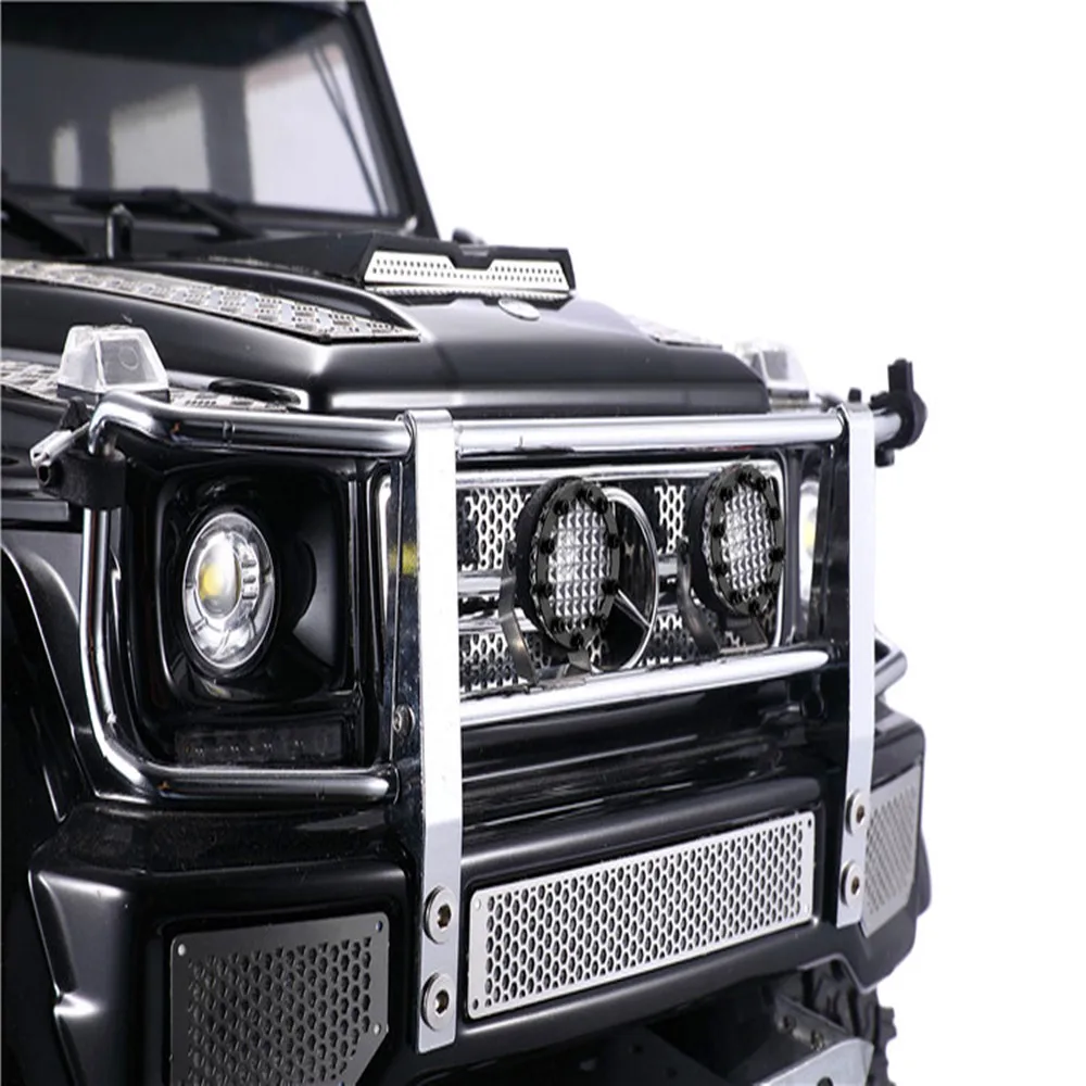 

For AXIAL SCX10 III JEEP Wrangler TRX6 2pcs round spotlight car front bumper light ZSP058
