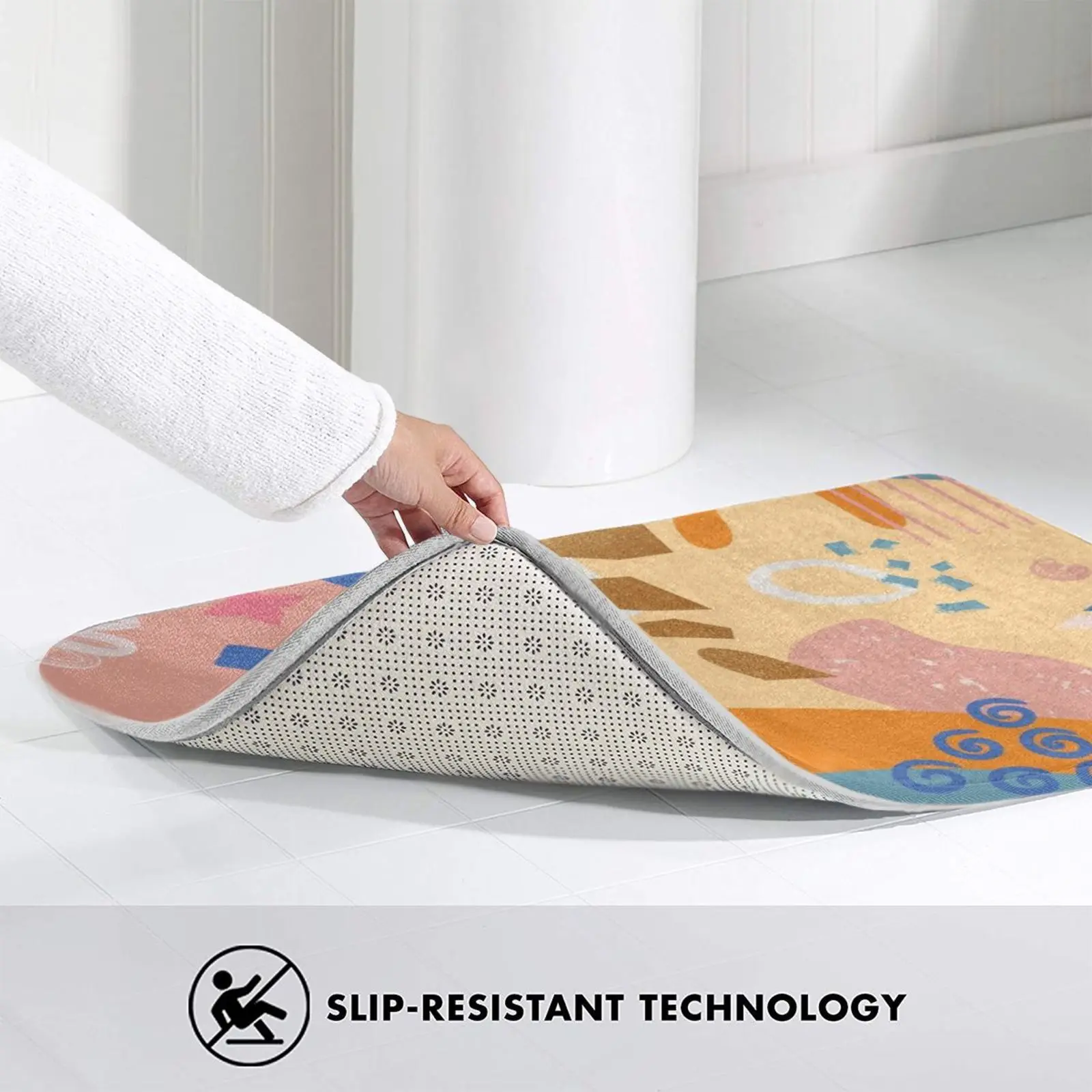 

We Like To Celebrate Carpet Mat Rug Cushion Soft Non - Slip Njordur Design Simple Line Art Minimal Minimalism Autumnal