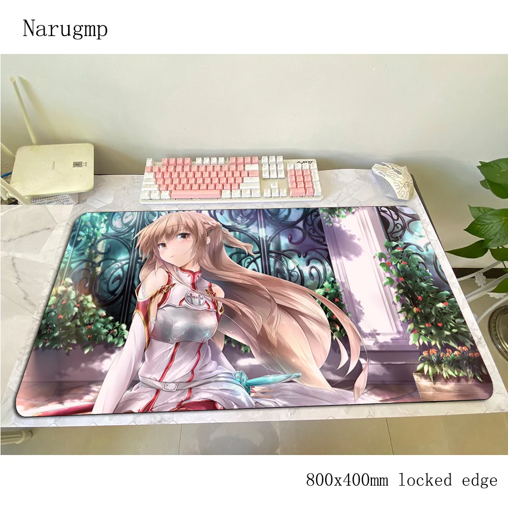 Sword Art Online коврик для мыши геймер Самый дешевый 800x400x3 мм notbook игровой HD Печать