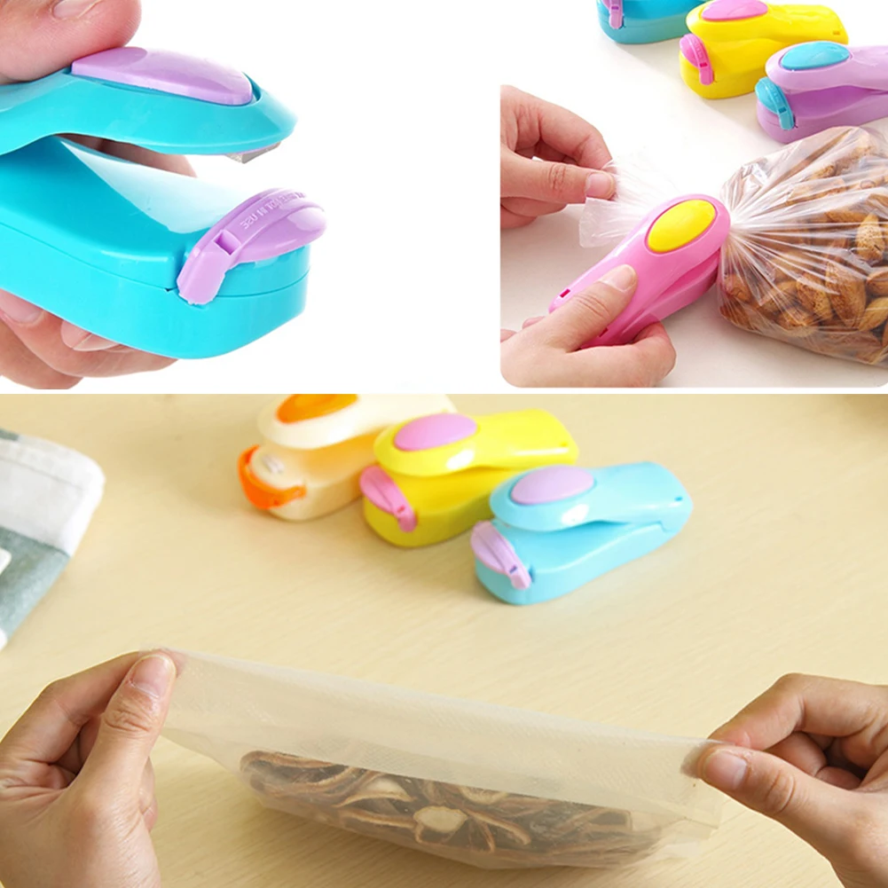 1 шт. машина для запечатывания пластиковых пакетов (без батареи) портативная