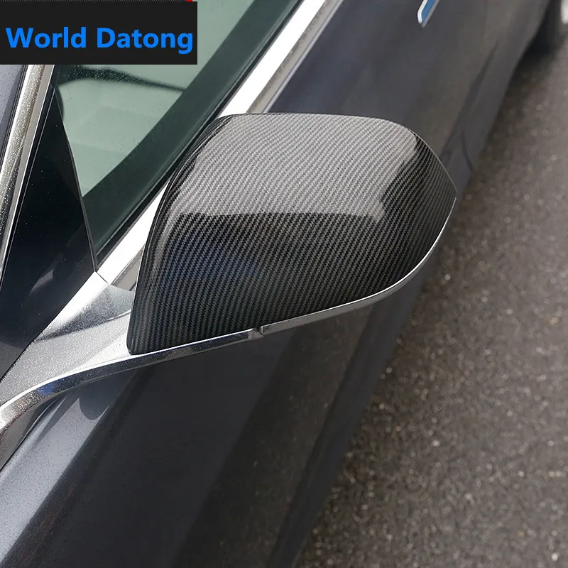 

Carbon Fiber Drawing Rearview Mirror Cap For Tesla Model 3 2017-2019 ABS Rear View Mirror Cover