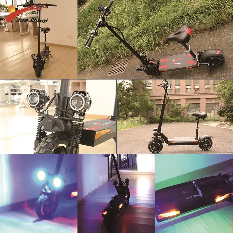 

Dual Motor Electric Scooter 60KM/H Big Wheel Off Road Foldable Strong Power 2000W 48V Black For Adluts Foldable Scooter electric