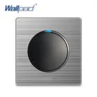 Wallpad 1 Gang 2 Way настенный светильник переключатель случайный щелчок кнопка с Светодиодный индикатор панель из нержавеющей стали для дома