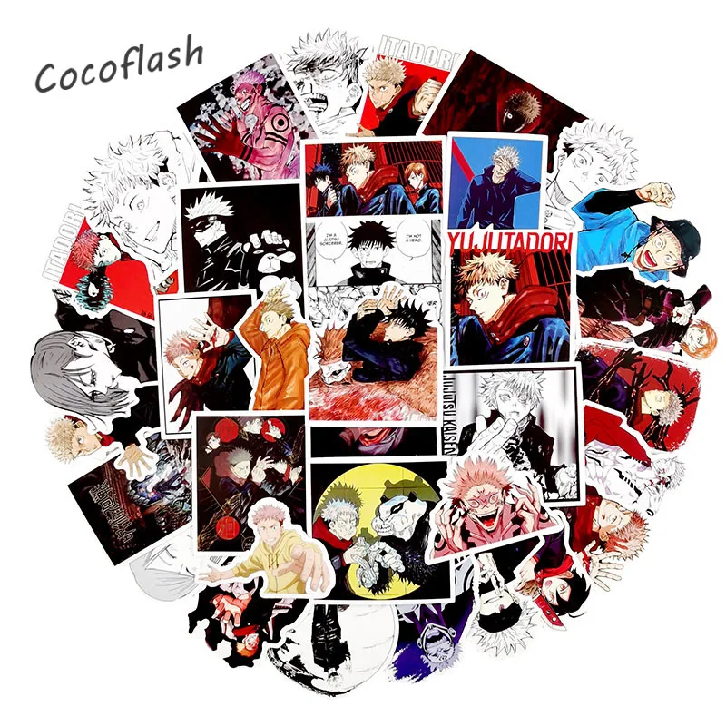 10/50 PCS/set Jujutsu Kaisen Waterproof Cartoon Anime Stickers For Geek Hacker Developer To DIY Laptop Phone Car Children