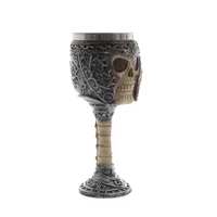 drinking cup horrible stainless steel kitchen party decoration wine goblet gothic cocktail glasses gift bar retro 3d skull
