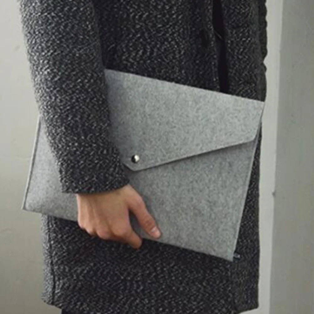 

2 Pcs A4 File Folders Felt Folder Expanding Document Folder Portable Felt Holder Documents Folders Briefcase Bag(Dark Grey and