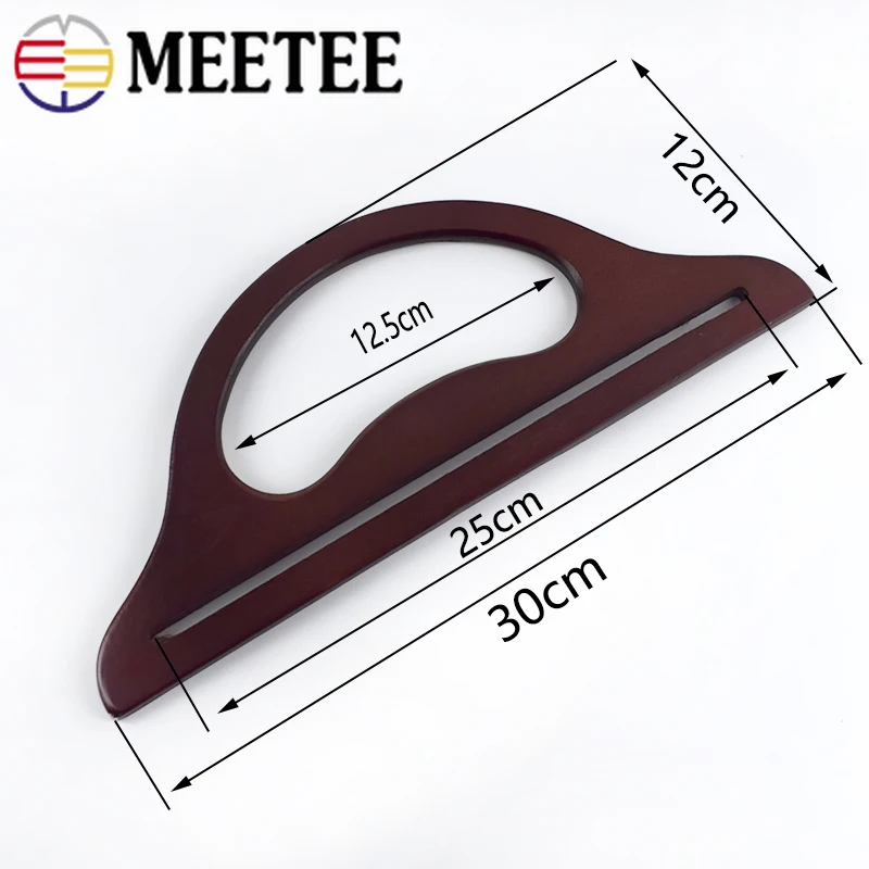 Meetee 30*12 см деревянная ручка 5 цветов сменная рама для сумок кошелька сделай сам