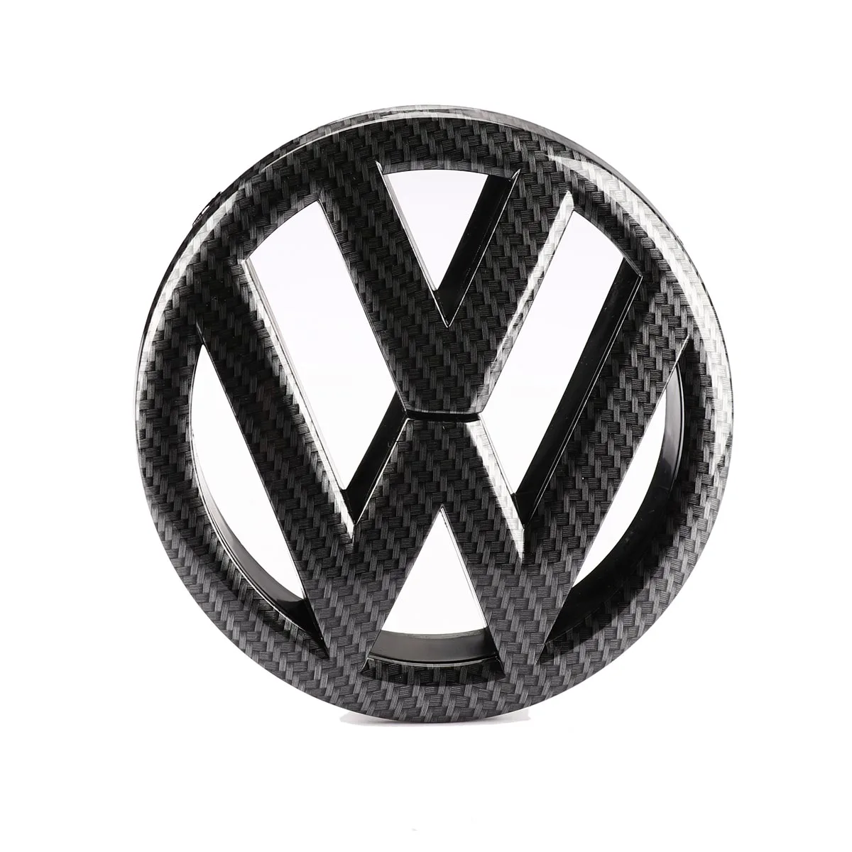 Эмблема на переднюю решетку автомобиля из углеродного волокна 135 мм + эмблема