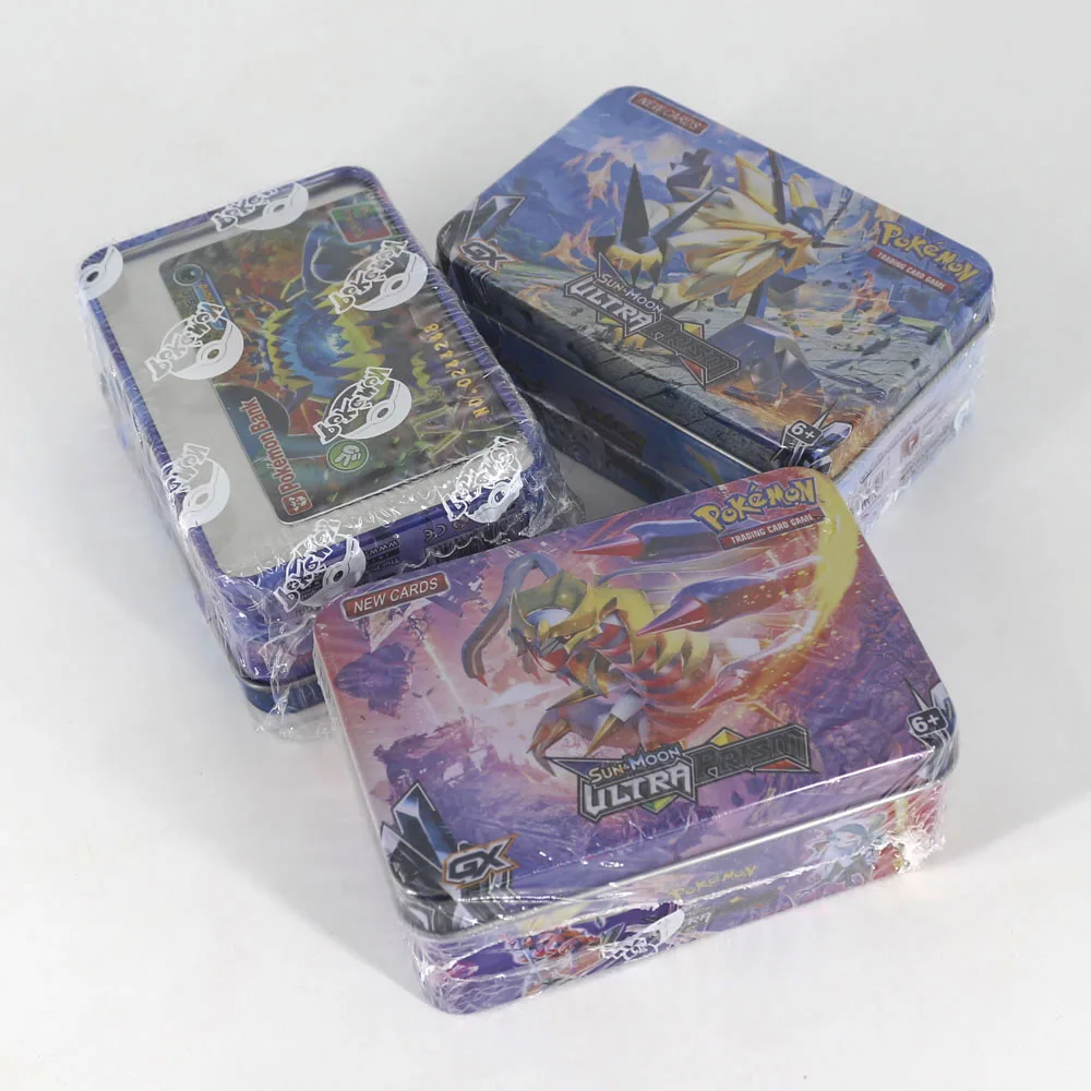 Takara Tomy 42 шт. карты покемона для детей игральные коллекции игрушек в металлической