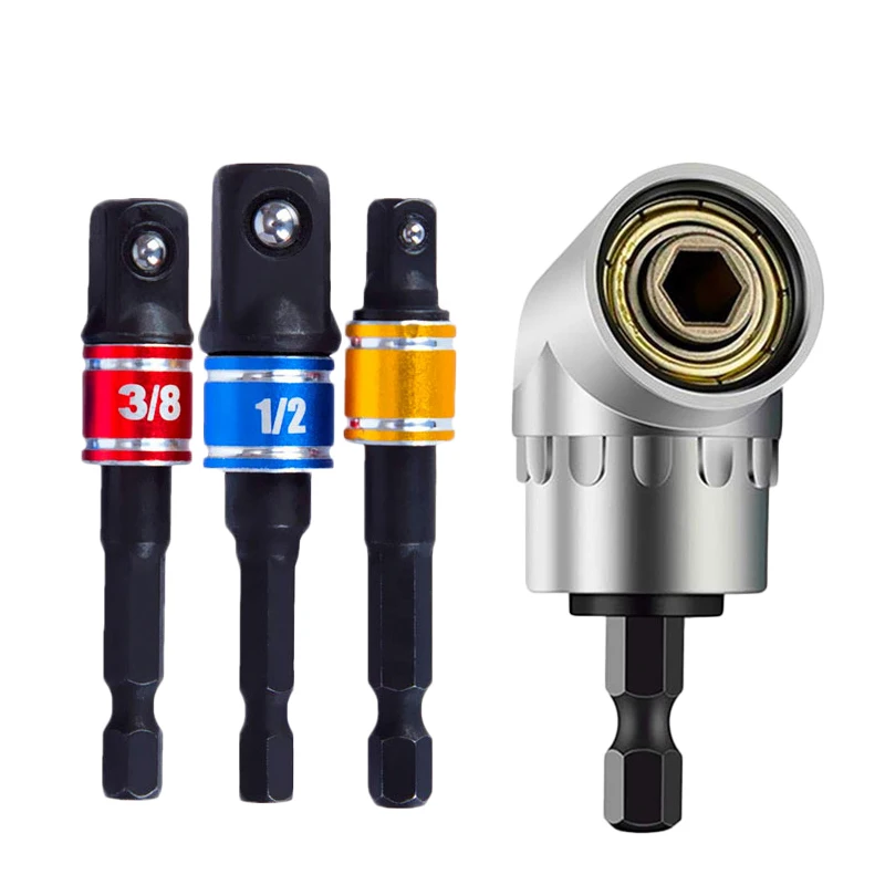

105 Screwdriver Set Hex Bit Socket Adapter Extension Right Angle Drill Bit Set
