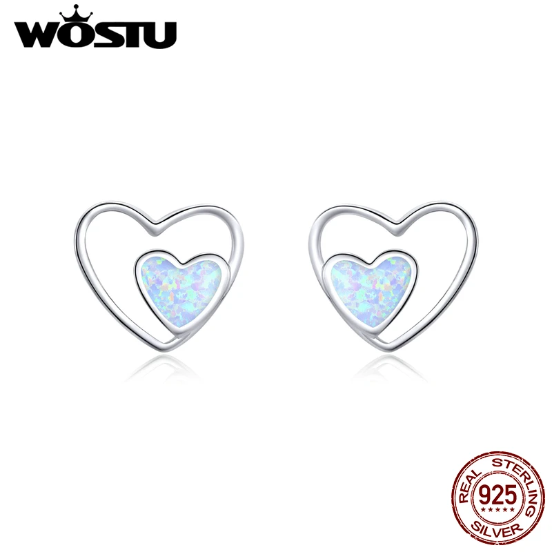 

Женские серьги-гвоздики в виде сердца из серебра 925 пробы