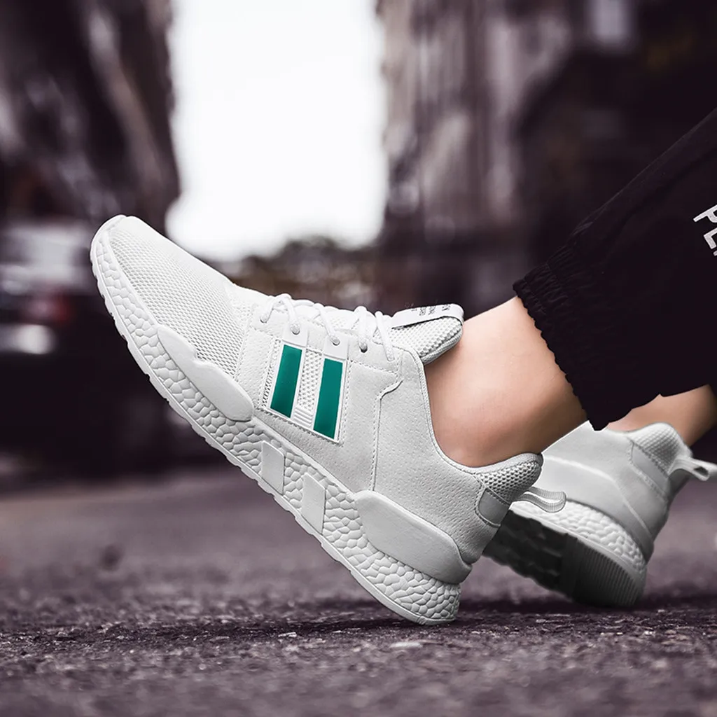 Популярные мужские Кроссовки для бега на весну и осень модная мужская сетчатая