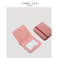 emma yao original leather wallet female famous brand designer wallet women