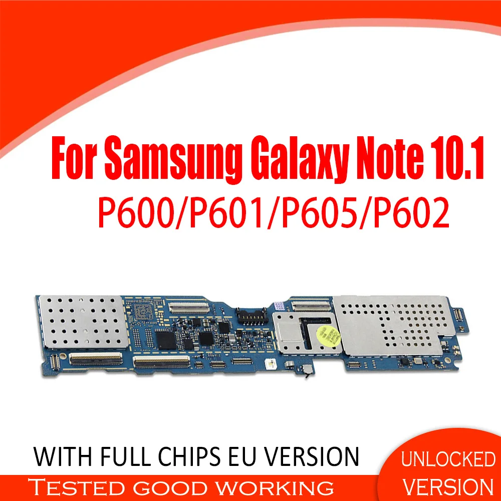 Разблокированная материнская плата для Samsung Galaxy Note 10 1 P600/P601/P605/P602