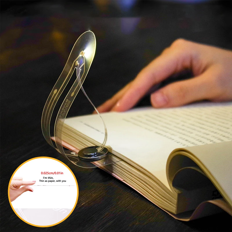 

Mini Book Light Super Bright Bookmark Night Light Flexible LED Book Eye Protection Reading Light Creative Portable Night Light
