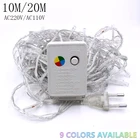 Новинка, светодиодная гирлянда 2 м, 5 м, 10 м, медная, серебристая проволока, водонепроницаемая, праздничное освещение для сказочной рождественской вечеринки, свадьбы, украшения